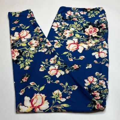 NEW LuLaRoe TC2 Legging BLUE FLORAL Pink Peach Lime Olive Green COLORFUL GARDEN