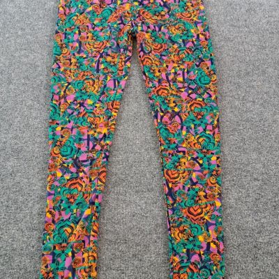 Lularoe Womens Leggings One Size Multicolor Floral 29x27