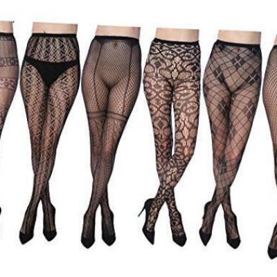 Fishnet Women's Lace Stockings Tights Sexy Pantyhose Regular 1X-2X 1011 Black