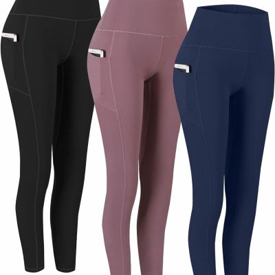 Womens Workout Leggings Fitness Waist Pants Tummy Control 2Pack leggings