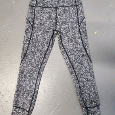 Lululemon In Movement Leggings Everlux Size 6 Diffuse Starlight Black