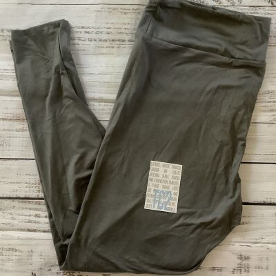 NWT LuLaRoe TC2 Tall Curvy 2 Leggings - Solid Gray