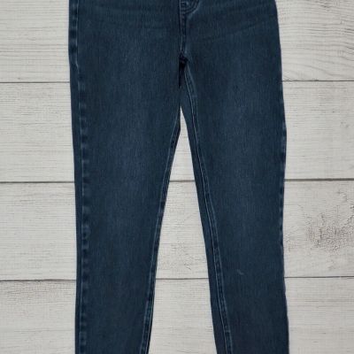 SPANX JEAN-ISH ANKLE Womens Sz Small Denim Stretch Shaping Leggings EXC