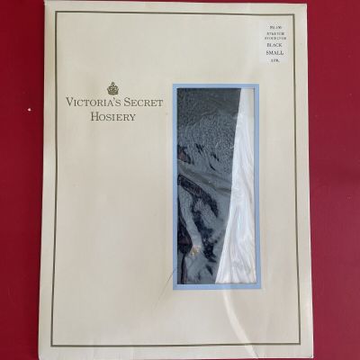 Victoria's Secret Hosiery Vintage Stretch Stockings 251-100 BLACK Small 1 Pair