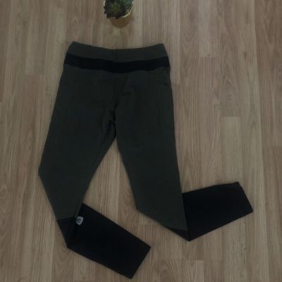 SIERRA DESIGNS Olive Green/Black Leggings Womens SIZE LRG