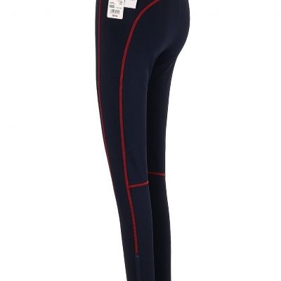 JW Anderson UNIQLO AIRism Leggings Women XXS Navy Blue Red Ankle ZIP