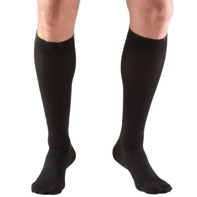 Truform Stockings Short Length Knee High  Closed Toe: 20-30 mmHg XL BLACK