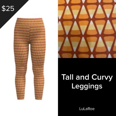 NEW Wicked Cute LuLaRoe Tall & Curvy TC Leggings 2024 Halloween Candy Corn