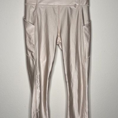 Fabletics Oasis Shine Leggings with Phone Pockets Size S