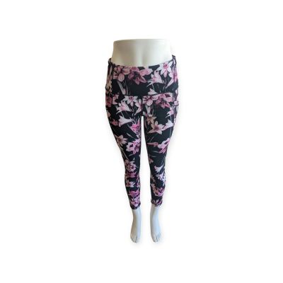 Yogalicious Women's High Waist Soft Printed Ankle Legging, Pink , Large