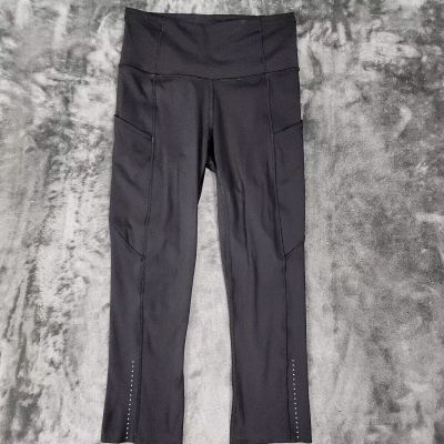 Lululemon Align Black High Waisted Active Cropped Gym Leggings Women's Size 4