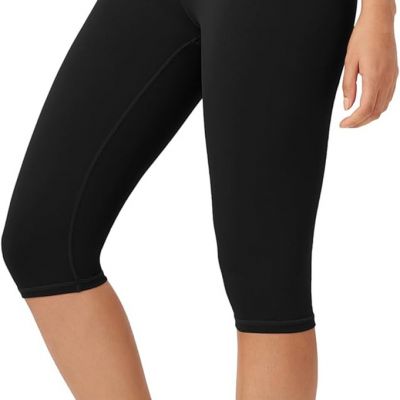 ODLEX High Waist Knee Length Workout Capris for Women, 14