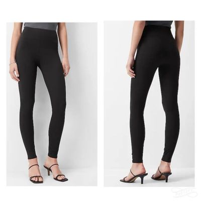 EXPRESS Super High Waisted Body Contour Cozy Marl Leggings Black XS