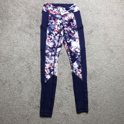 5.11 Tactical Leggings Women Size 2 Hip Pockets Long Purple Star Print