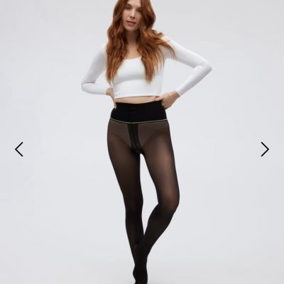 Brand New SHEERTEX Classic Sheer Rip-Resistant Tights in Black, Size XS
