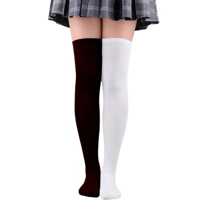 Womens Long Socks Color Matching Thigh High Socks Over The Knee Socks Festival