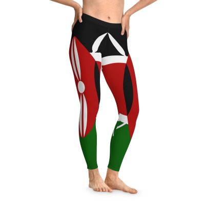 FLAG KENYA PINKBERRY™ Stretchy Leggings custom design Admir Kacamakovic