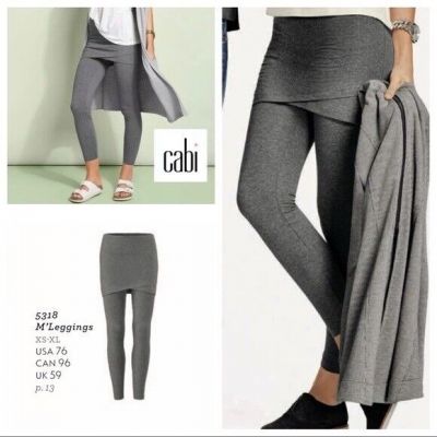 Cabi Style 5318 Gray M’Legging Skirted Size XS