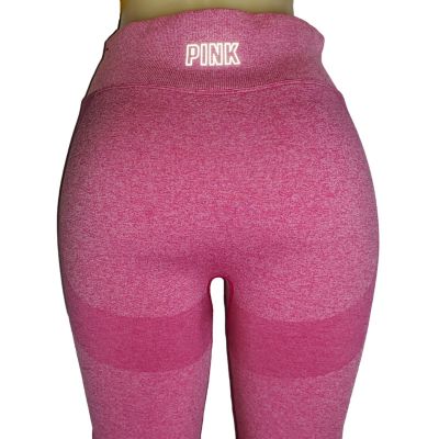 VICTORIAS SECRET PINK ACTIVE Seamless Pink Leggings Womens Size XL