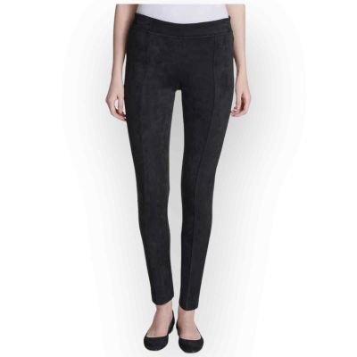 Andrew Marc Women’s Sueded High-Rise Leggings in Black, Size XS 986XS