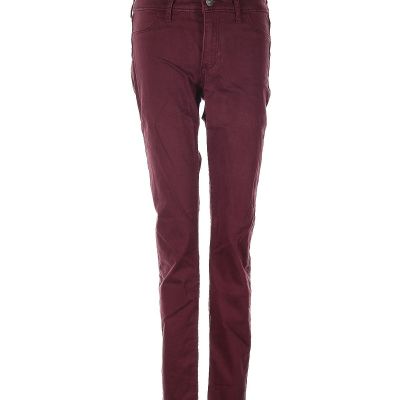 Abercrombie & Fitch Women Red Jeggings 25W