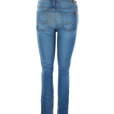 7 For All Mankind Women Blue Jeggings 28W