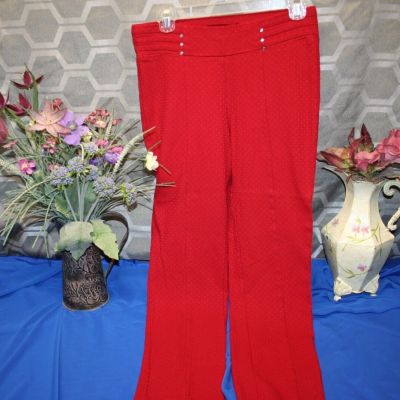 Rafaella Women's Red Skinny Legging Pants Size 10  bottoms fashion classic Sale*