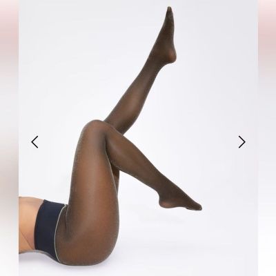 New Sheertex Glitter Gold Rip Resist Tights Large.