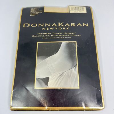 NEW Donna Karan Mini Body Toners Hosiery Palomino Medium Sheer Vintage  Sealed