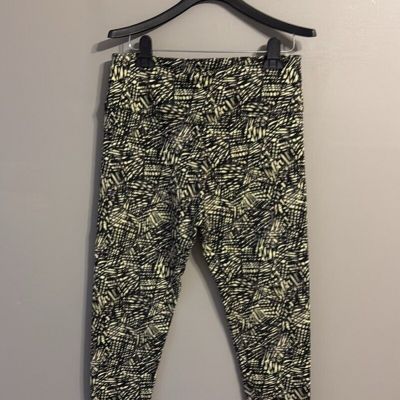 Soft Surroundings Leggings Yellow/Black. Super Slim. Size Medium Petite