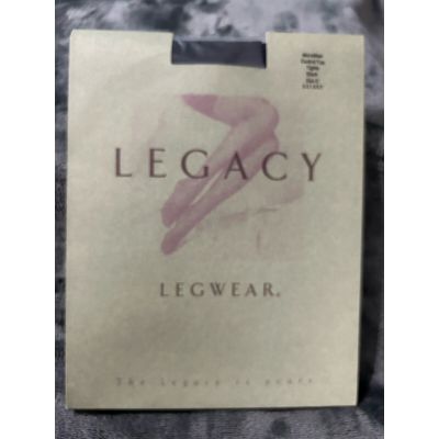 NWT Legacy Legwear, Microfiber Control Top Black Tights Size D