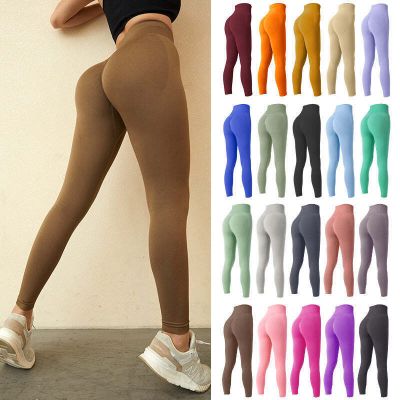 Seamless Leggings Yoga Pants Tummy Control Workout Running Yoga Leggings For