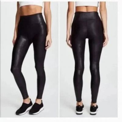 Spanx Faux Leather Leggings - Black - Size S