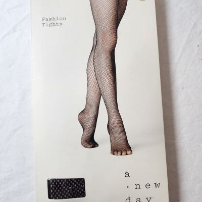 New A new day Women's Tights Fishnet Jewel High Waisted Closed Toe Size M/L