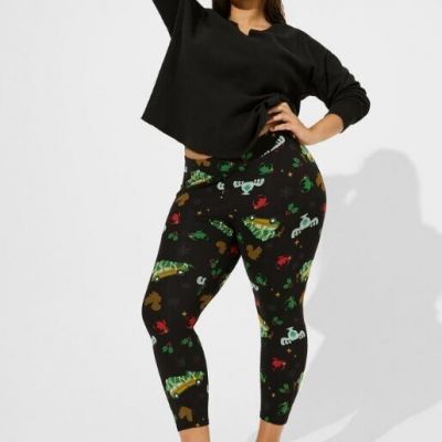 Torrid Crop Christmas Vacation Leggings; NWT; Size 1