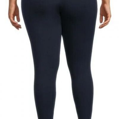 (NEW) Terra & Sky 2X Plus Size Leggings for Women (Dark Navy Blue, Brand New)