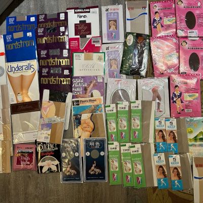 New Lot Of 50+ Pantyhose Stockings Shapers Diff Colors Sizes Nordstrom + Others