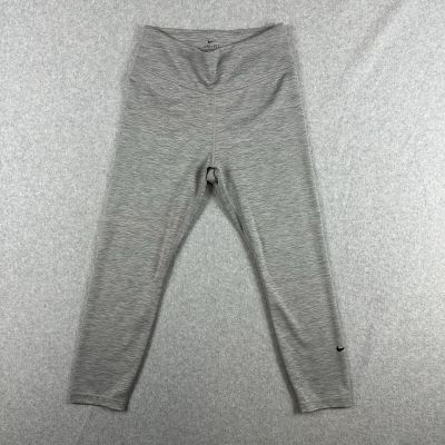 Nike Leggings Womens Medium Gray Dri-Fit Workout Pants