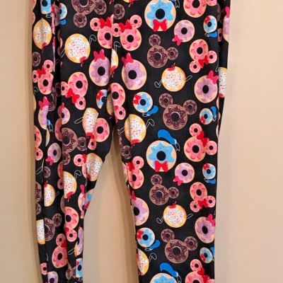 Disney Label Leggings “Donut” Pattern Size 3 NWOT