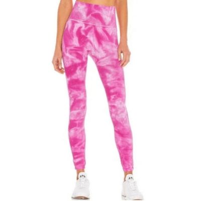 Free people movement good karma leggings tie dye pink