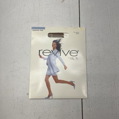 Revive By Silky Fit Beige Control Top Pantyhose Women’s Size Tall/Long NEW