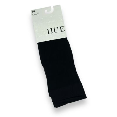 Hue One Size Fits Most Black Pindot Knee Hi Socks Sheer 1 Pair