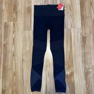 SPANX Women's NWT Blue Indigo Sky Look At Me Now Seamless Moto Leggings Small