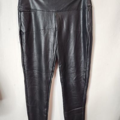 Zenana Women's Large L Faux Leather Tight Leggings Pants Pleather Style#PP-10013