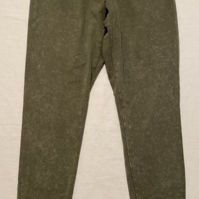 Aerie Chill Play Move Womens Leggings High Rise Olive Green Size Medium 24x26