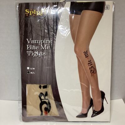 Halloween Vampire Bite Me M/L Tights