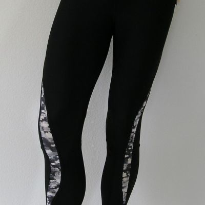 Avia PRINTED BRUSH Gym TIGHT Yoga Running leggings Pants workout Womens sz L NWT