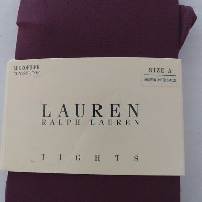 Lauren by Ralph Lauren Tights Burgundy Control Top Size A Microfiber