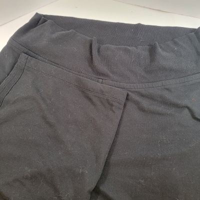 Purejill Black Straight Leg Leggings Size 2X Wide Waistband Stretch