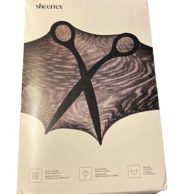 Sheertex 2XL SHAPING Super Sheer Black  Anti Microbial Rip Resistant